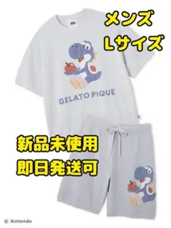 【スーパーマリオメンズ】キノピオ＆ヨッシージャガードプルオーバーハーフパンツ