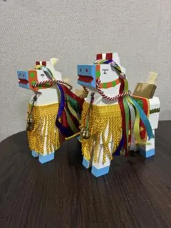 チャグチャグ馬コ 2体セット 郷土玩具 民芸品　35年前の品