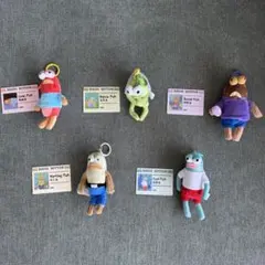 5体セット　スポンジボブ　キーホルダー　キャラクター　グッズ　仲間