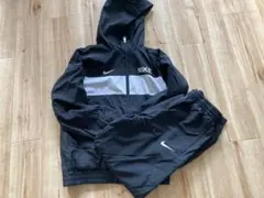 NIKE ジャケット・パンツセット ブラック/ホワイト　スポーツウエア M