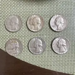 アメリカ 銀製クォータコイン 1951-1961 - メルカリ