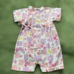 夏物値下げ！美品☆ミキハウス　ホットビスケッツ☆甚平　ロンパース　70