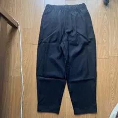 GU ブラック ワイドパンツ