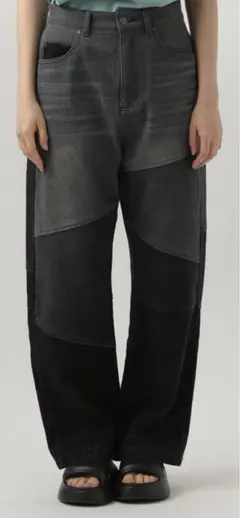 ma☆3様専用　BAYFLOWベイフローパッチワークデニムブラック系未使用