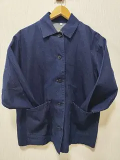 無印良品　ネイビー デニムジャケット サイズS 未使用タグ付き