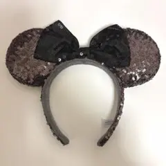 ディズニー ミニー スパンコール カチューシャ ブラウン 24時間以内発送