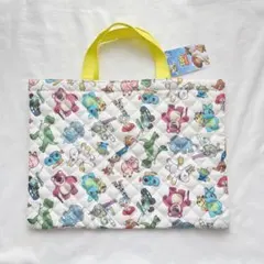 ディズニー　トイストーリー　レッスンバッグ　トートバッグ　手提げ　総柄　バズ