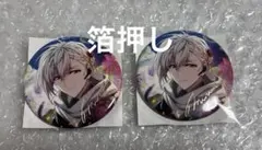 アイナナ 棗巳波 ブラホワ 箔押し 缶バッジ 2点セット
