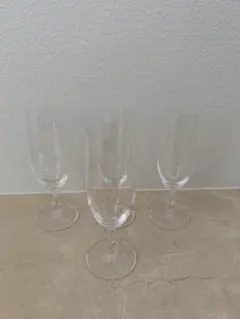 フルート型ガラスグラス 4個セット