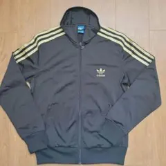 adidas ジャージ トラックジャケット ブラック ゴールド OT レディース