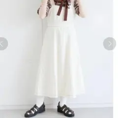 SM2 ehkasopo 配色ステッチジャンパースカート サロペット