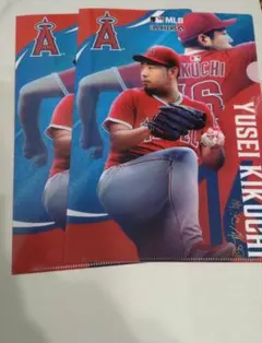 MLB クリアファイルコレクションフラットガシャポン　菊池雄星2枚