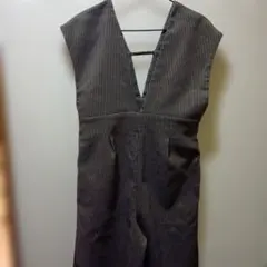 LOWRYS FARM サロペット　レトロ柄チェック1月末までの出品