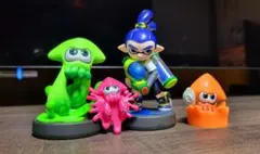 スプラトゥーン amiibo イカボーイ イカ ボトルキャップ イヤホンジャック