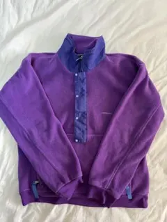 パタゴニア　フリースジャケット ハーフジップ　パープル　S スナップ　シンチラ