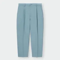 GU ドライワイドイージーアンクルパンツ XL ブルー