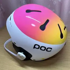 POC スキーヘルメット SL レーシング　ホワイト/イエロー/ピンク POC（ポック） スキーヘルメット SL レーシングヘルメット ピンク