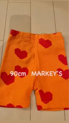 90cm MARKEY'S ハート柄パンツ ハーフパンツ