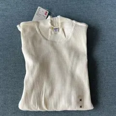 ユニクロ リブ編み 長袖Tシャツ M