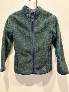 キッズ フリースジャケット ダークグリーン