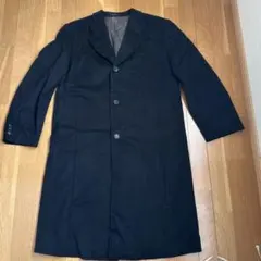 Zegna ゼニア カシミヤ100％ チェスターロングコート濃紺 - メルカリ