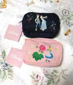 ディズニー キャラクター ピーターパン & アリス ポーチ ２種