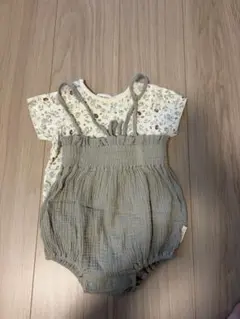 First Closet 花柄ロンパースセット 80のサムネイル