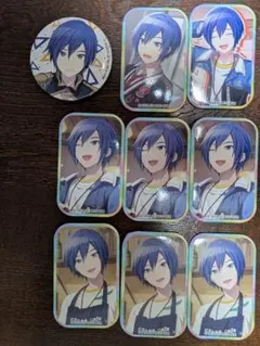 プロセカ　KAITO 缶バッジ・四角バッジ 9点セット