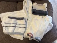 ジェラートピケ　暖かセット♡ポンチョ＊ニット帽＊レッグウォーマー＊腹巻き