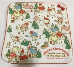 新品 サンリオ キャラクターズ リボン付き クリスマス ハンカチ 2017年製