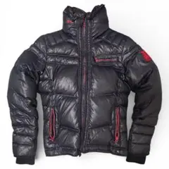 【早い者勝ち】DIESEL ディーゼル ダウンジャケット牛革使用 ナイロン防寒M