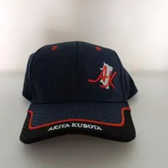 AKITA KUBOTA キャップ 帽子 ネイビー