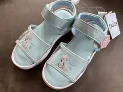 【新品】Disney アナと雪の女王 サンダル 17cmマジック サックス