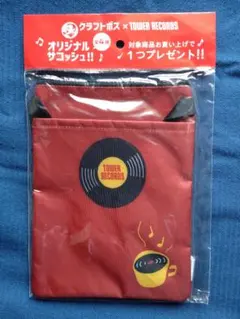 クラフトボス ✖ TOWER RECORDS オリジナルサコッシュ　赤のサムネイル