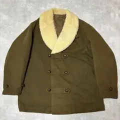 80s MEN'S BIGI ボア ショールカラー ジャケット カーキ