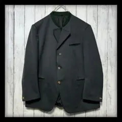 【VINTAGE】チロリアンジャケット☆ユーロVTG☆ウール☆ダークグレー　XL