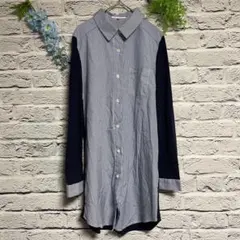 ぴ*め様 ザショップティーケー ストライプ シャツ カジュアル 切り替え フリー