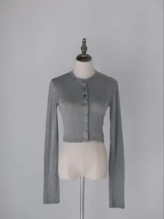 pois sheer knit cardigan