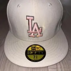 New Era 59FIFTY LAキャップ 7 3/8 クリーム