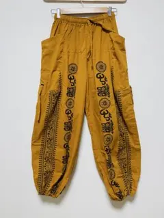 【新品】　男女兼用　ラムナミ柄エスニックパンツ　藤井風さん愛用