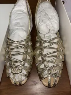 [新品・未使用]EVOL /イーボル/パンプス/シューズ/ゴールド