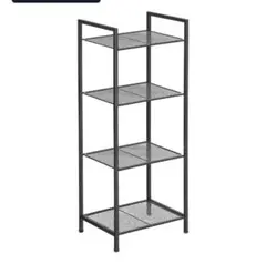 値下げ】IKEA ブラックメッシュ4段スチールラック - メルカリ
