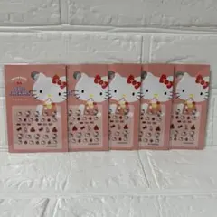 ハローキティ ネイルシール5枚セット　アップルリボン