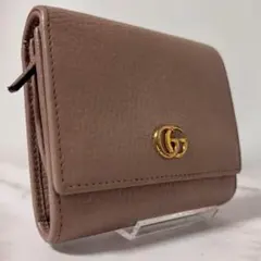 【現行】GUCCI 二つ折り財布 GGマーモントダブルG ミディアム ウォレット