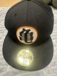 New Era 59FIFTY ブラックキャップ 亀刺繍 7 1/4