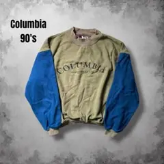 90s Columbia 刺繍 ヴィンテージスウェット アーチロゴ 短丈 USA