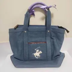 【BEVERLY HILLS POLO CLUB】デニム トートバッグ A4のサムネイル