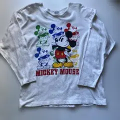 ミッキーマウス 長袖Tシャツ M-L