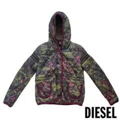 55DSL ディーゼル キルティングフードジャケット y2k