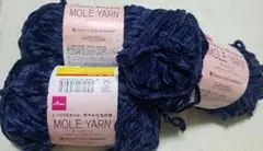 DAISO MOLE YARN ネイビー 100g